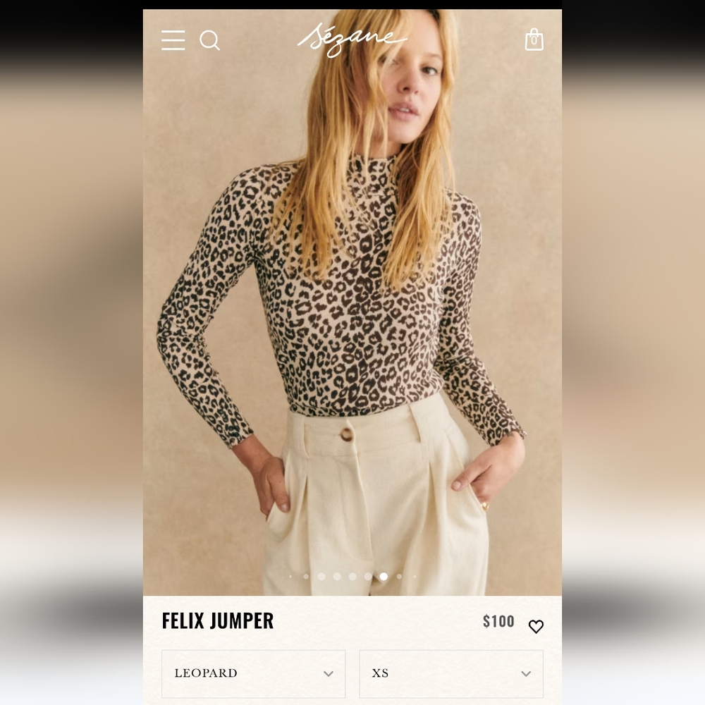 NWT Sezane Felix Jumper